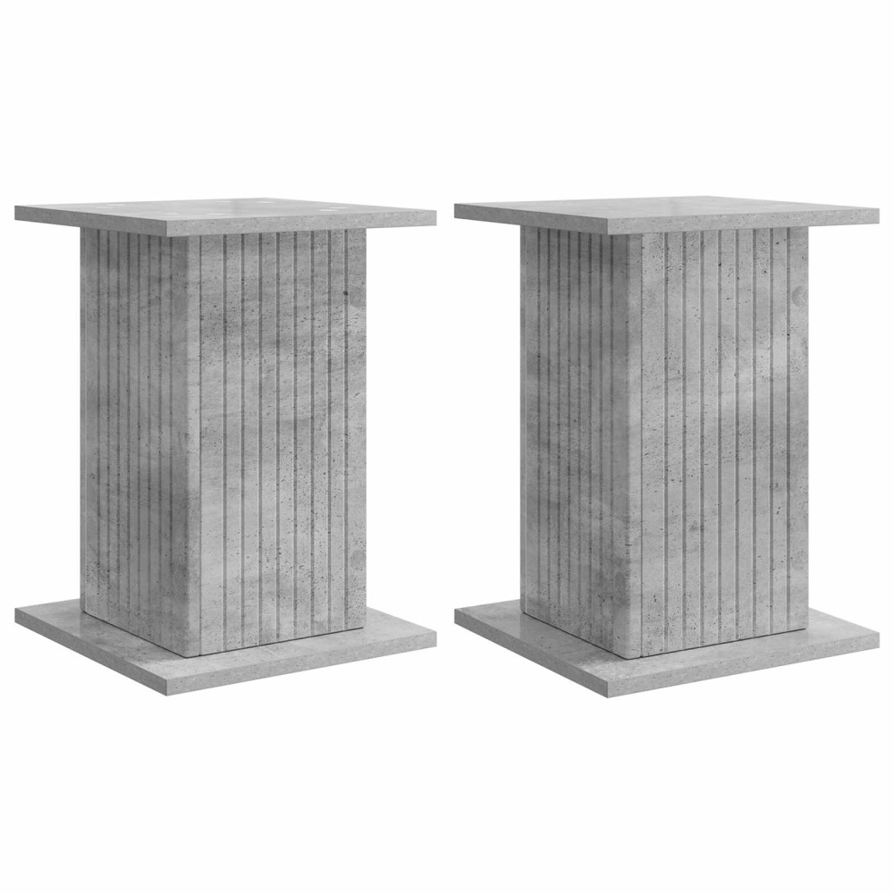 Produktbild för Växtställ 2 pcs Betonggrå 30,5 x 30 x 43 cm Konstruerat trä