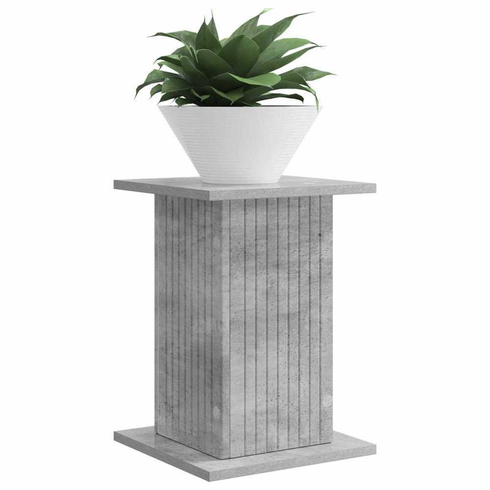 Produktbild för Växtställ 2 pcs Betonggrå 30,5 x 30 x 43 cm Konstruerat trä