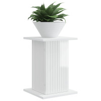 Produktbild för Växtställ Vit högglans 30,5 x 30 x 43 cm Konstruerat trä