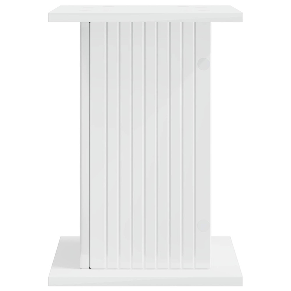 Produktbild för Växtställ Vit högglans 30,5 x 30 x 43 cm Konstruerat trä