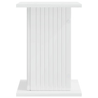 Produktbild för Växtställ Vit högglans 30,5 x 30 x 43 cm Konstruerat trä