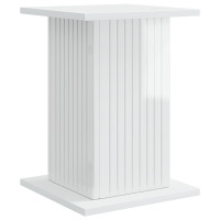 Produktbild för Växtställ 2 pcs Vit högglans 30,5 x 30 x 43 cm Konstruerat trä