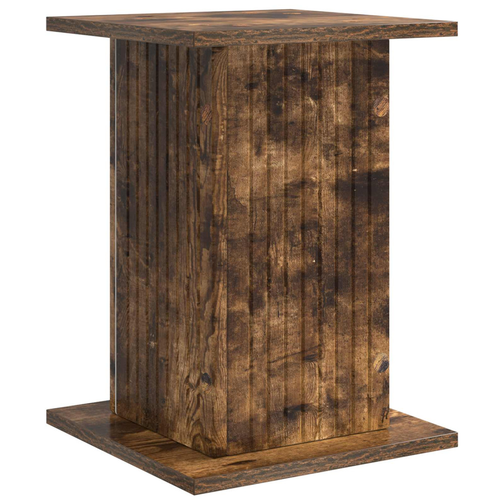 Produktbild för Växtställ Rökt ek 30,5 x 30 x 43 cm Konstruerat trä