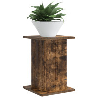 Produktbild för Växtställ Rökt ek 30,5 x 30 x 43 cm Konstruerat trä