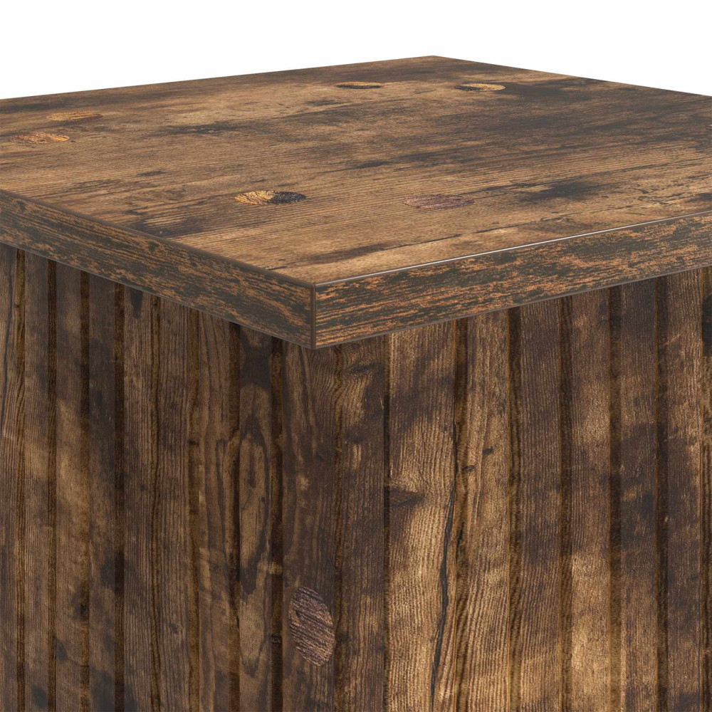 Produktbild för Växtställ 2 pcs Rökt ek 30,5 x 30 x 43 cm Konstruerat trä