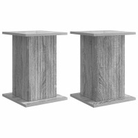Produktbild för Växtställ 2 pcs Grå sonoma-ek 30,5 x 30 x 43 cm Konstruerat trä