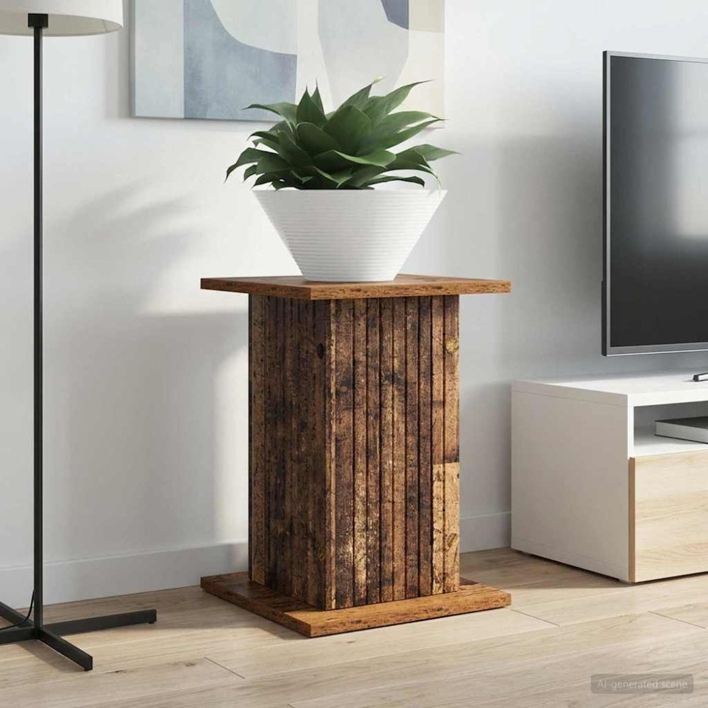 Produktbild för Växtställ Gammalt trä 30,5 x 30 x 43 cm Konstruerat trä