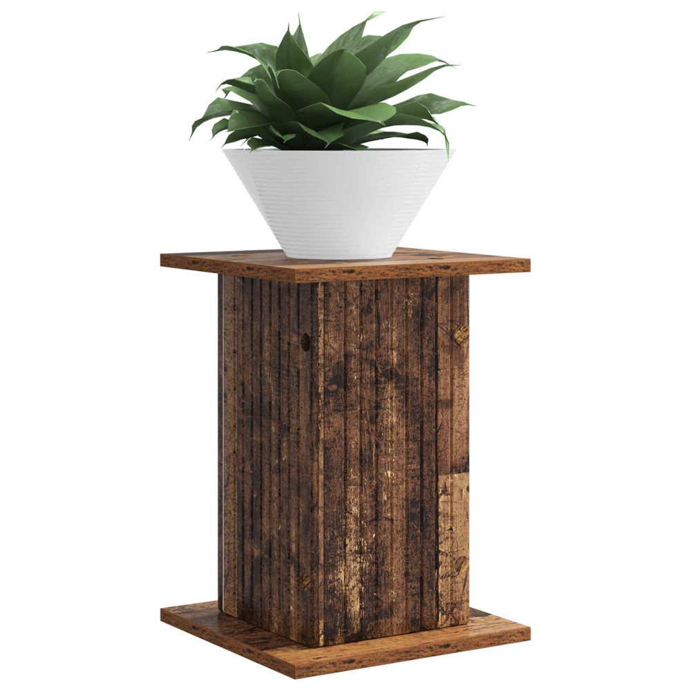 Produktbild för Växtställ 2 pcs Gammalt trä 30,5 x 30 x 43 cm Konstruerat trä
