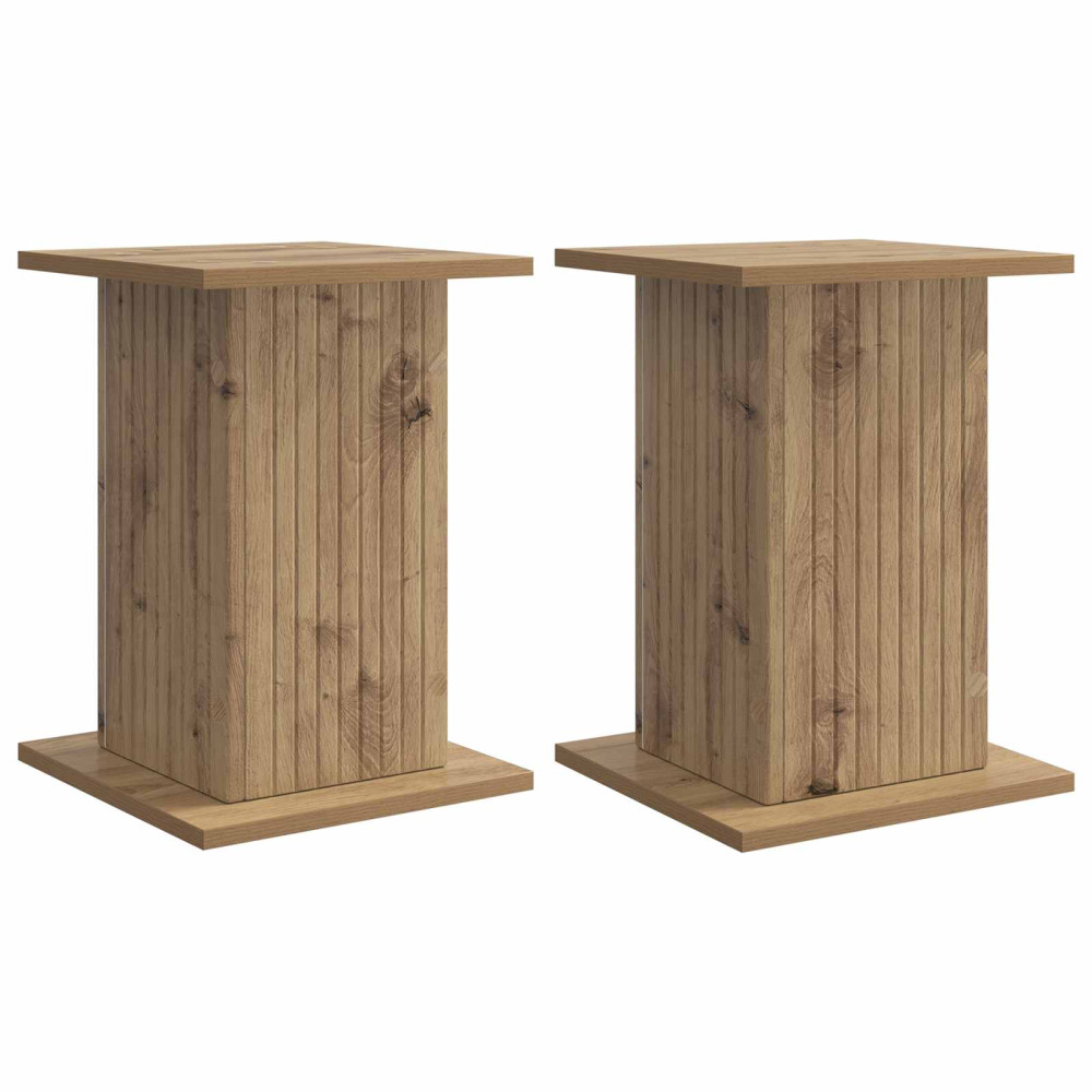 Produktbild för Växtställ 2 st Artisan-ek 30,5 x 30 x 43 cm Konstruerat trä