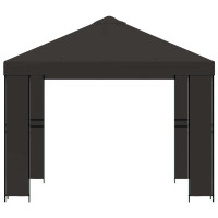 Produktbild för Paviljong 3 x 3 m Antracit Polyester och Stål 190 gsm