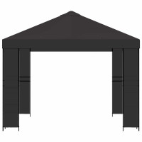 Produktbild för Paviljong 3 x 3 m Antracit Polyester och Stål 190 gsm