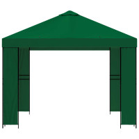 Produktbild för Paviljong 3 x 3 m Grön Polyester och Stål 190 gsm