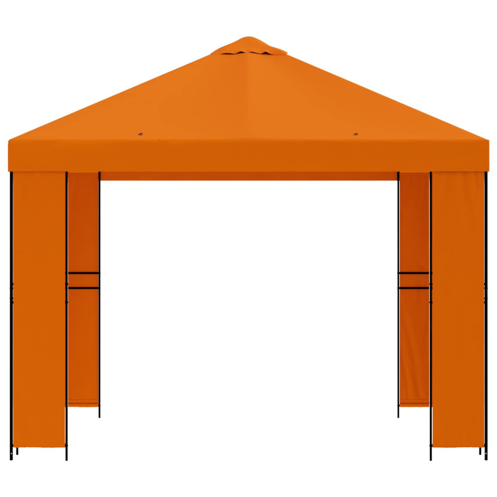 Produktbild för Paviljong 3 x 3 m Orange Polyester och Stål 190 gsm