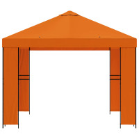 Produktbild för Paviljong 3 x 3 m Orange Polyester och Stål 190 gsm