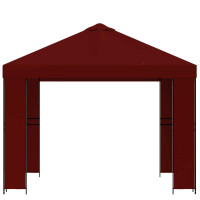 Produktbild för Paviljong 3 x 3 m Vinröd Polyester och Stål 190 gsm