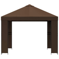 Produktbild för Paviljong 3 x 3 m Brun Polyester och Stål 190 gsm