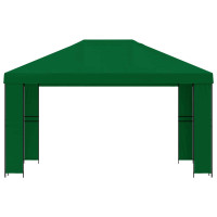 Produktbild för Paviljong 4 × 3 m Grön Polyester och Stål 190 gsm
