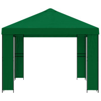 Produktbild för Paviljong 4 × 3 m Grön Polyester och Stål 190 gsm