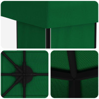 Produktbild för Paviljong 4 × 3 m Grön Polyester och Stål 190 gsm