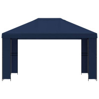 Produktbild för Paviljong 4 × 3 m Blå Polyester och Stål 190 gsm