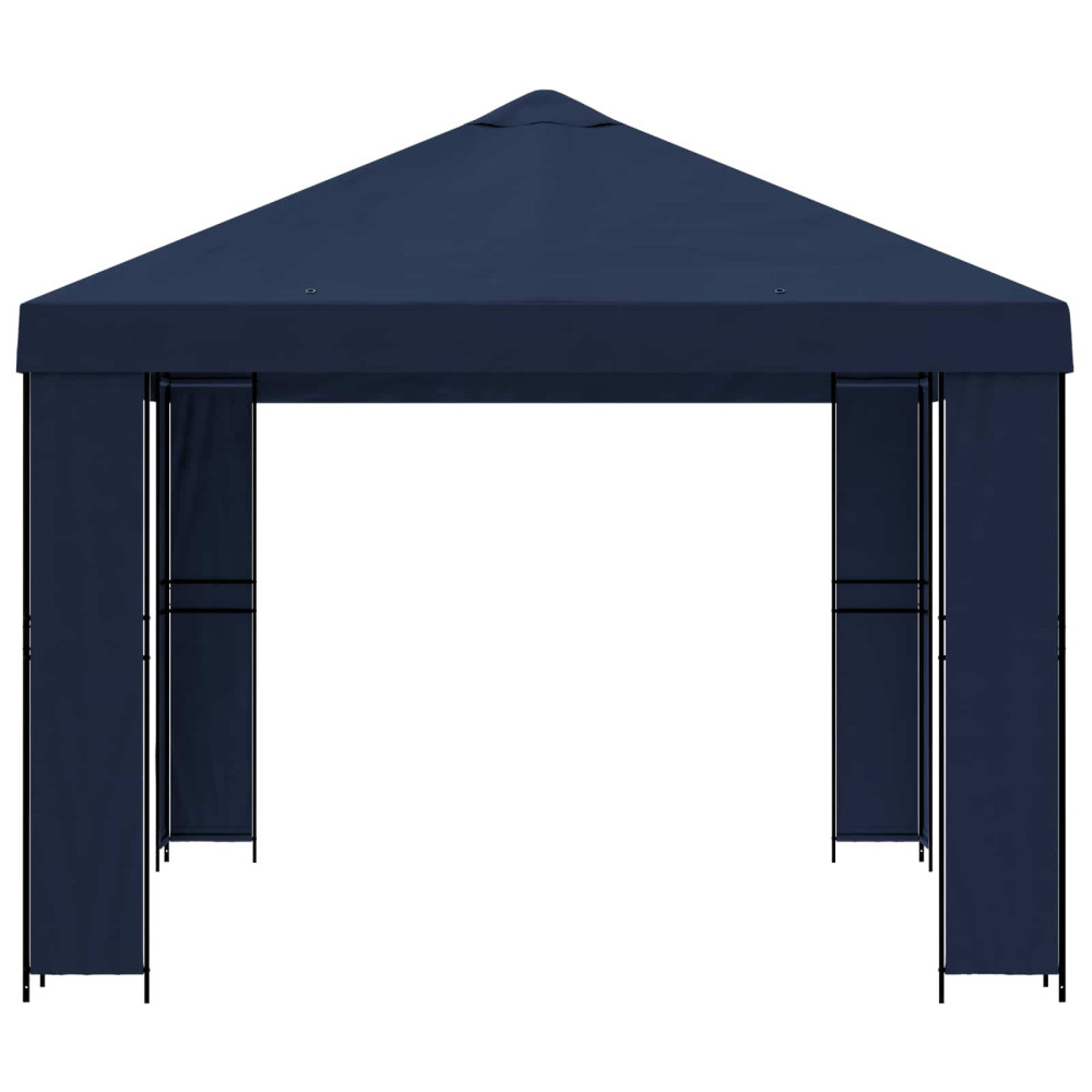 Produktbild för Paviljong 4 × 3 m Blå Polyester och Stål 190 gsm