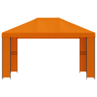 Produktbild för Paviljong 4 × 3 m Orange Polyester och Stål 190 gsm