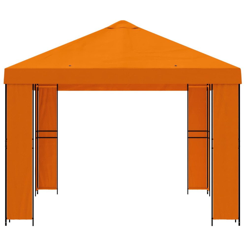 Produktbild för Paviljong 4 × 3 m Orange Polyester och Stål 190 gsm