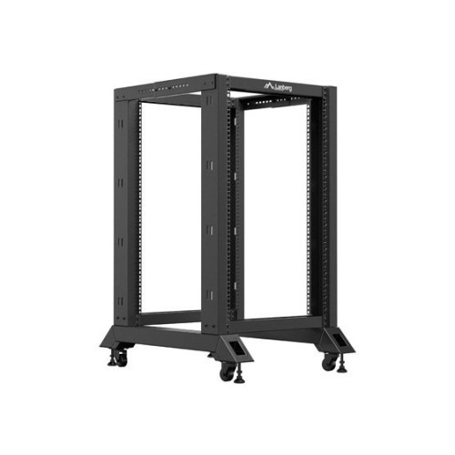 LANBERG Lanberg OR01-6818-B, Fristående rack, 18U, 600 kg, Styrhjul,...