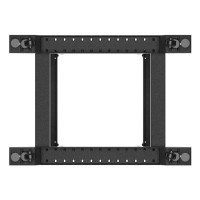 Produktbild för Lanberg OR01-6818-B, Fristående rack, 18U, 600 kg, Styrhjul,...