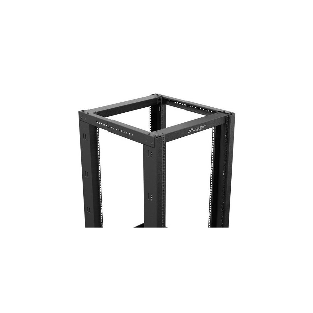 Produktbild för Lanberg OR01-6818-B, Fristående rack, 18U, 600 kg, Styrhjul,...