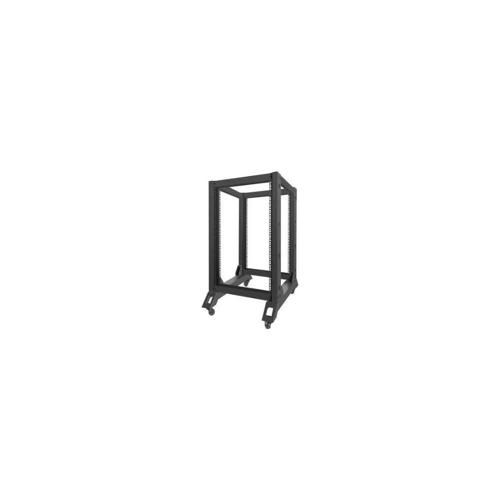 Produktbild för Lanberg OR01-6818-B, Fristående rack, 18U, 600 kg, Styrhjul,...