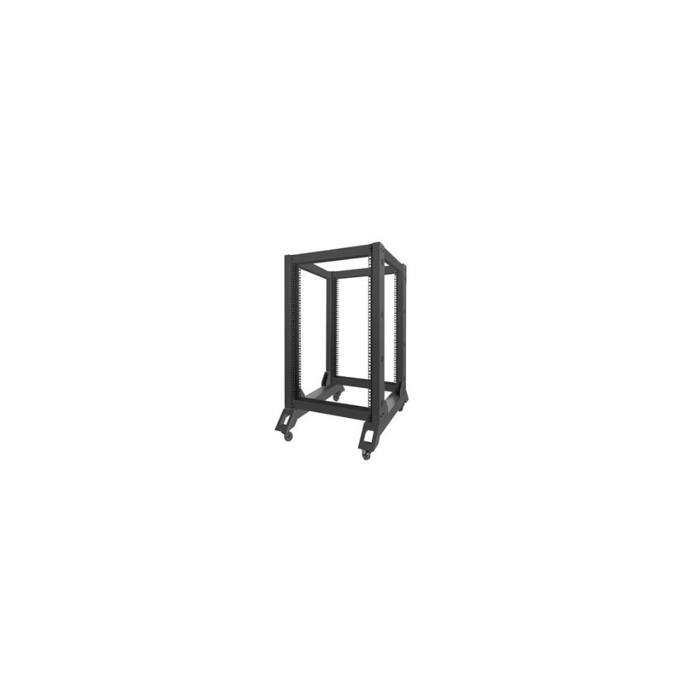 Produktbild för Lanberg OR01-6818-B, Fristående rack, 18U, 600 kg, Styrhjul,...