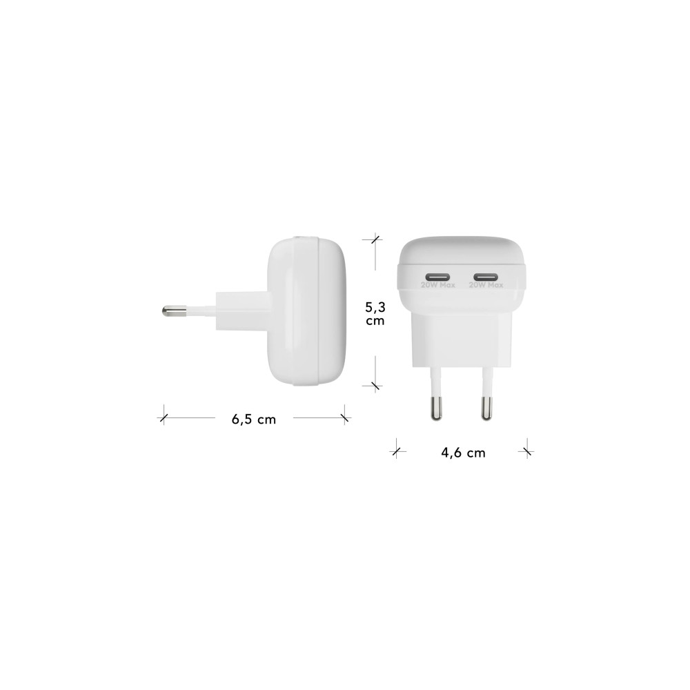 Produktbild för dbramante1928 re-charge Pro strömadapter - platt - USB-C - 20 Watt