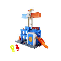 Produktbild för Hot Wheels City Polistornet i centrum-lekset och en formgjut...