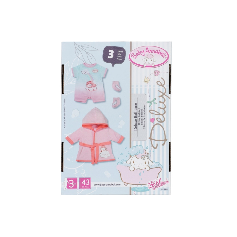 Produktbild för Baby Annabell Deluxe Bath Time, Dukkebadekarsæt, 3 År, 187,5...
