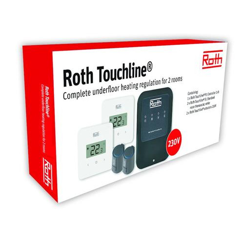ROTH Roth Touchline®PL rumsreglering för 2 rum komplett uppsättni...