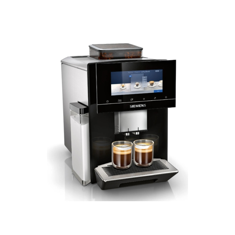 Produktbild för Siemens EQ900 TQ905DF9 - automatisk kaffekokare med mjölkskummare - 19 bar - svart / rostfritt stål