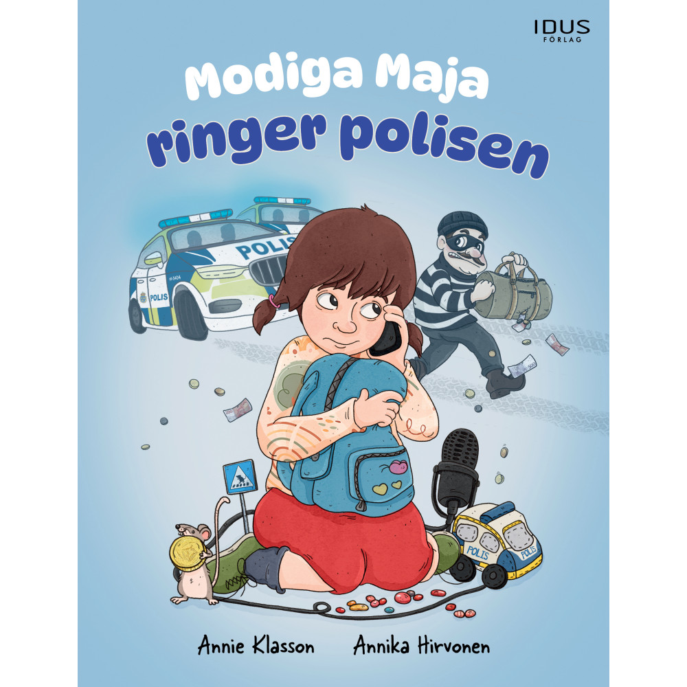 Produktbild för Modiga Maja ringer polisen (inbunden)