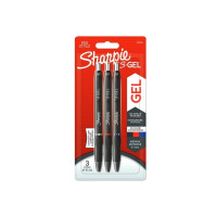 Produktbild för Sharpie S-Gel, Indragbar gelpenna, Svart, Blå, Röd, Svart, M...