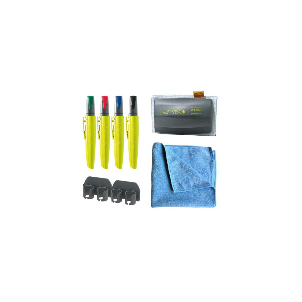 Produktbild för Whiteboardpenna PICA startkit 8/fp