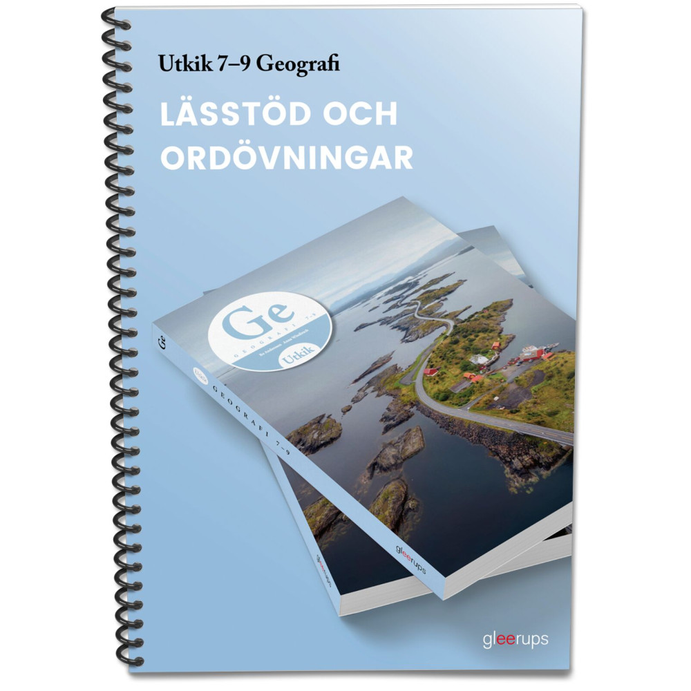 Produktbild för Utkik 7-9 Geografi - lässtöd och ordövningar (bok, spiral)