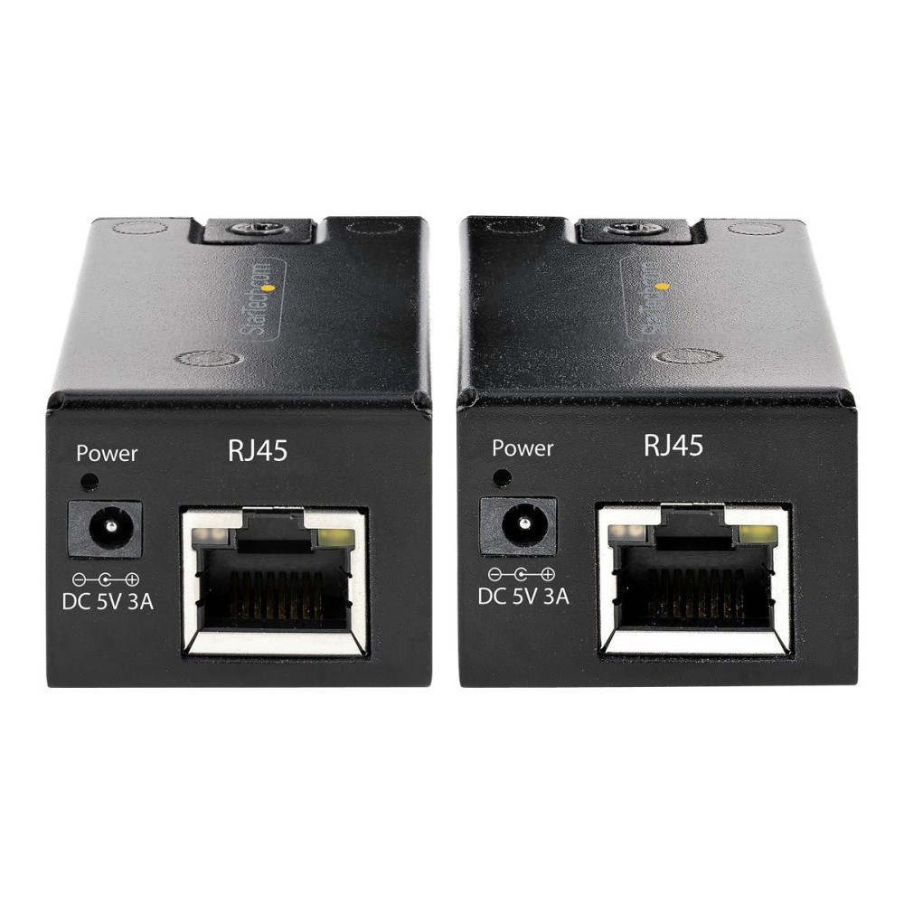 Produktbild för StarTech.com USB 2.0 Extender over Cat5e/Cat6 Cable (RJ45), 492ft/150m USB Over Ethernet Extender/Adapter Kit - Externally Powered USB Extender, USB to Ethernet Converter, 480 Mbps, Rugged Metal Housing (C15012-USB-EXTENDER) - USB-förlängningskabel - USB 