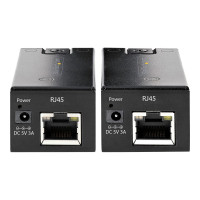 Produktbild för StarTech.com USB 2.0 Extender over Cat5e/Cat6 Cable (RJ45), 492ft/150m USB Over Ethernet Extender/Adapter Kit - Externally Powered USB Extender, USB to Ethernet Converter, 480 Mbps, Rugged Metal Housing (C15012-USB-EXTENDER) - USB-förlängningskabel - USB 