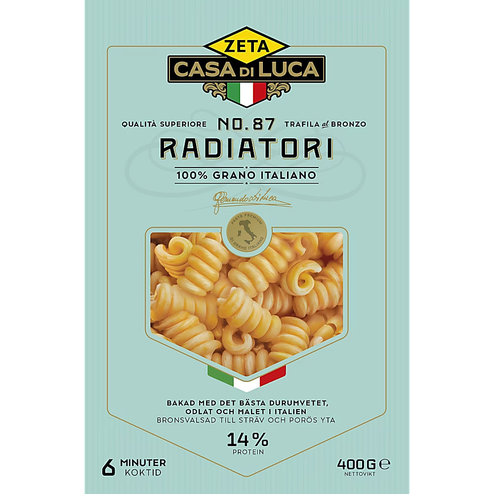 Produktbild för Radiatori Pasta 400g