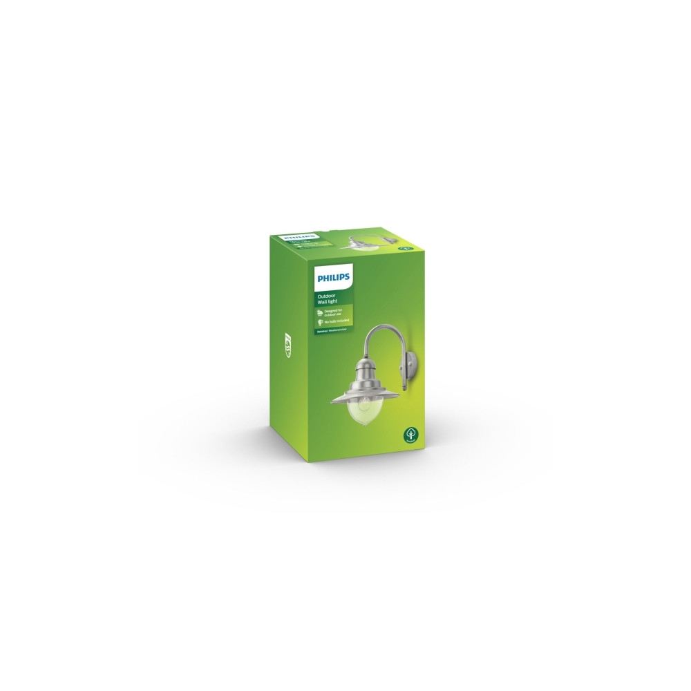 Produktbild för Philips myGarden Raindrop vägglampa 60 W E27 ljuskälla medfö...