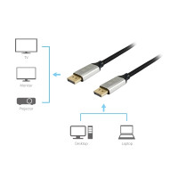 Produktbild för Equip - DisplayPort-kabel - DisplayPort till DisplayPort - 10 m