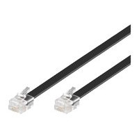 Produktbild för MicroConnect Modular Straight - telefonkabel - 10 m - svart