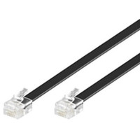 Produktbild för MicroConnect Modular Straight - telefonkabel - 10 m - svart