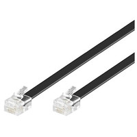 Produktbild för MicroConnect Modular Straight - telefonkabel - 10 m - svart