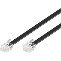 Produktbild för MicroConnect Modular Straight - telefonkabel - 10 m - svart